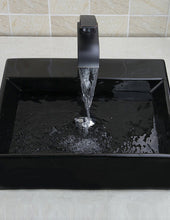 Load image into Gallery viewer, Decorative Black Bathroom Basin Top-mount Sinks - Ailime Designs