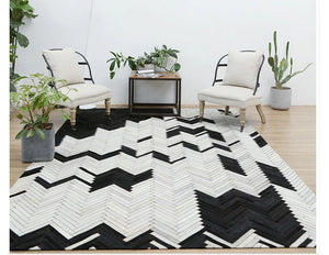 Handsome Than Ever Our Beautiful Wood Grain Genuine Leather Skin Rugs