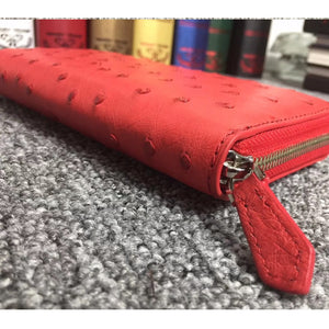 Women's 100% Genuine Ostrich Leather Skin Wallets - Fine Quality Accessories - Ailime Designs