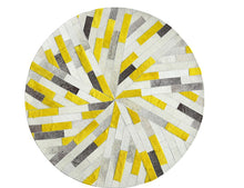 Load image into Gallery viewer, Sensational Oval - Patchwork Design Genuine Leather Skin Area Rugs