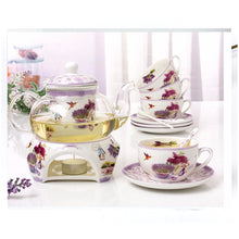 Load image into Gallery viewer, Elegant 15 Pc Porcelain Coffee &amp; Tea Set -Fine Quality Ceramics