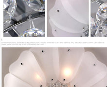 Load image into Gallery viewer, Lotus Flower Design Crystal Ceiling Light Fixture