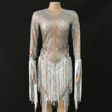 Load image into Gallery viewer, Women&#39;s Stage Performance Fringe Dress Costume – Entertainment Industry