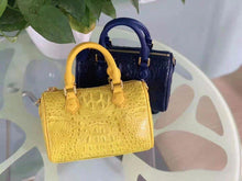Load image into Gallery viewer, 100% Genuine Yellow Crocodile Leather Skin Handbags - Ailime Designs