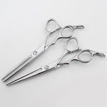 Load image into Gallery viewer, Barber Chrome Silver Hair Cutting Scissors – Ailime Designs