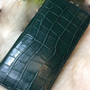 Women's 100% Genuine Crocodile Leather Skin Wallets - Fine Quality Accessories - Ailime Designs
