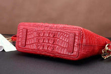 Load image into Gallery viewer, 100% Genuine Red Crocodile  Leather Skin Handbags - Ailime Designs