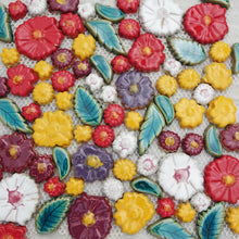 Load image into Gallery viewer, Thick Floral Mosaic Tile Art Design