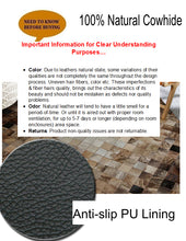Load image into Gallery viewer, Sensational Oval - Patchwork Design Genuine Leather Skin Area Rugs