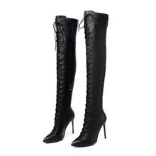 Load image into Gallery viewer, Women’s Stylish PU Leather Thigh-High Boots – Fine Quality Accessories