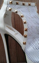 Load image into Gallery viewer, Women’s Mesh Hollow-cut Rivet Design Platform Heels - Ailime Designs