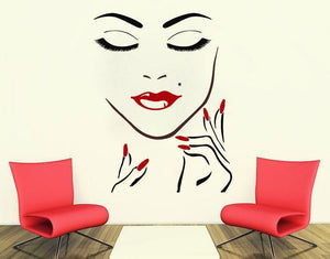 Face & Nails Makeup Wall Decals - Ailime Designs - Ailime Designs