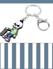 Load image into Gallery viewer, Skeleton Boy Skater Design Key Chains – Pocket Holder Accessories - Ailime Designs