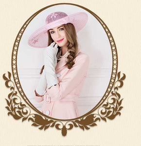 Pinky Brim Sensational Women's Hot New Flower Design Hats