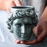 Ancient Greece Apollo David Head Design Coffee Mugs - Ailime Designs