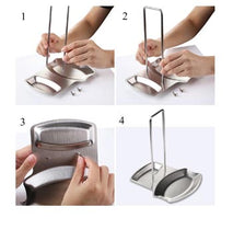 Load image into Gallery viewer, Convenient Stainless Steel Lid &amp; Spoon Rack Holder - Ailime Designs