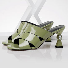 Load image into Gallery viewer, Women&#39;s Cross-strap Design Slip-in Mules - Ailime Designs
