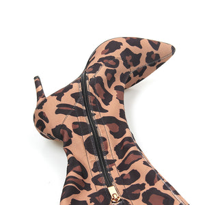 Women's Sexy Leopard Print Design Thigh High Boots