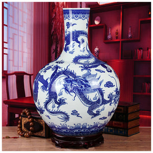 Decorative Dragon Design Vase - Ailime Designs