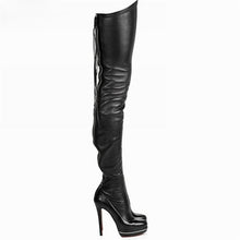 Load image into Gallery viewer, Women&#39;s Zipper Style Thigh High Boots