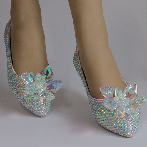 Women’s Beautiful Crystal Design Flats– Fashion Footwear