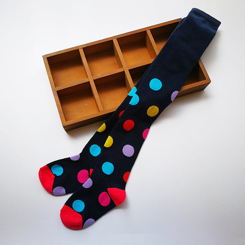 Children’s Polka Dot Knit Tights - Ailime Designs