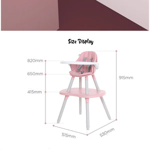 Children’s Pink Multi-function Highchairs - Ailime Designs
