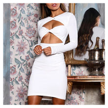 Load image into Gallery viewer, Women&#39;s Sexy White Design Hollow-cut Panel Dresses - Ailime Designs