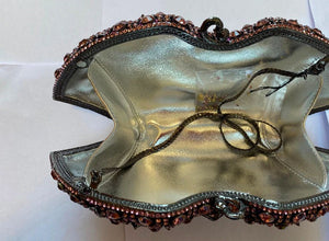 Women's Crystal Butterfly-Shape Rose Design Evening Purses - Ailime Designs