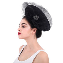 Load image into Gallery viewer, Faux Sinamay Style Women&#39;s Saucer Design Hats - Ailime Designs