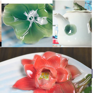 Elegant 9 Pc Porcelain Coffee & Tea Set -Fine Quality Ceramics