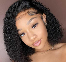 Load image into Gallery viewer, Black Deep Wave Lace Front Human Hair Wigs -  Ailime Designs