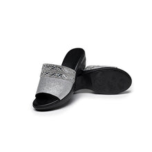 Load image into Gallery viewer, Women&#39;s Metallic Design Slip-on Mules - Ailime Designs