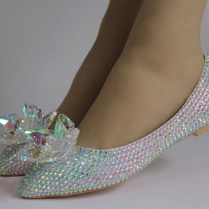 Women’s Beautiful Crystal Design Flats– Fashion Footwear