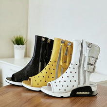 Load image into Gallery viewer, Women&#39;s Roman Style Mesh Hollow-cut Design Ankle Shoe Boots