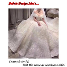 Load image into Gallery viewer, Elegant Silks And Chiffons Fabrics - Ailime Designs Bridal Accessories