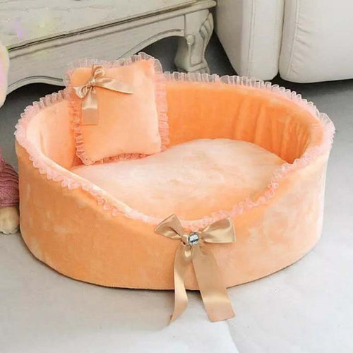 Adorable Beautiful Lace Trim Dog Beds- Ailime Designs