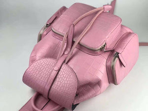 100% Genuine Pink Crocodile Leather Skin Backpacks - Ailime Designs