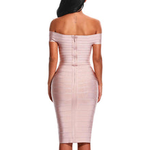 Load image into Gallery viewer, Women&#39;s Bandeau Design Bodycon Dresses
