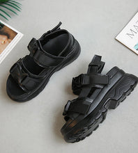 Load image into Gallery viewer, Women&#39;s Buckle Style Design Platform Sandals