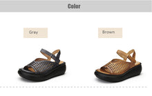 Load image into Gallery viewer, Women&#39;s Genuine Leather Skin Platforms