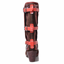 Load image into Gallery viewer, Women&#39;s Cowboy Strap Design Genuine Leather Riding Boots
