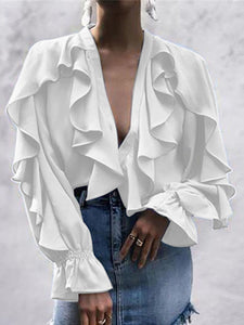Women's Layered Ruffled Blouses - Ailime Designs