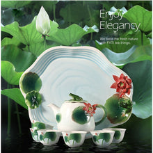 Load image into Gallery viewer, Elegant 9 Pc Porcelain Coffee &amp; Tea Set -Fine Quality Ceramics