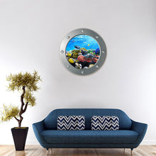 Load image into Gallery viewer, Kids Decorative Sealife Submarine Window Design Wall Stickers - Ailime Designs