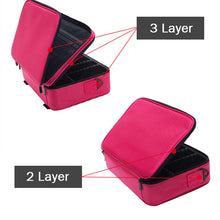 Load image into Gallery viewer, Flip-Top Travel Size Pro Cosmetic Makeup Bags – Ailime Designs