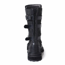 Load image into Gallery viewer, Women&#39;s Genuine Leather Skin Buckle Design Riding Boots