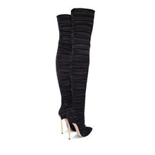 Load image into Gallery viewer, Women&#39;s Stretch Style Pointed Toe Thigh High Boots