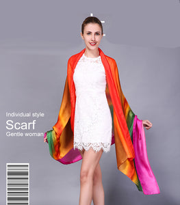 Women's Rainbow Design Elegant Scarves - Fine Quality Accessories