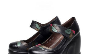 Women's Genuine Leather Skin Mary Jane Shoes - Ailime Designs